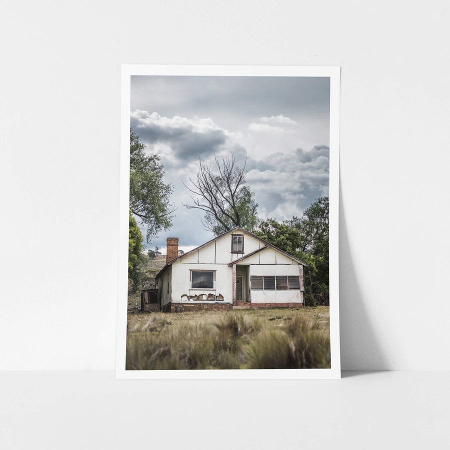 Brooding Skies at A Place to Call Home, a simple, abandoned fibro farmhouse near Nimmitabel, shot with an afternoon summer.