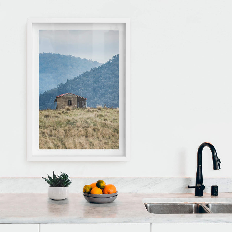 white frame