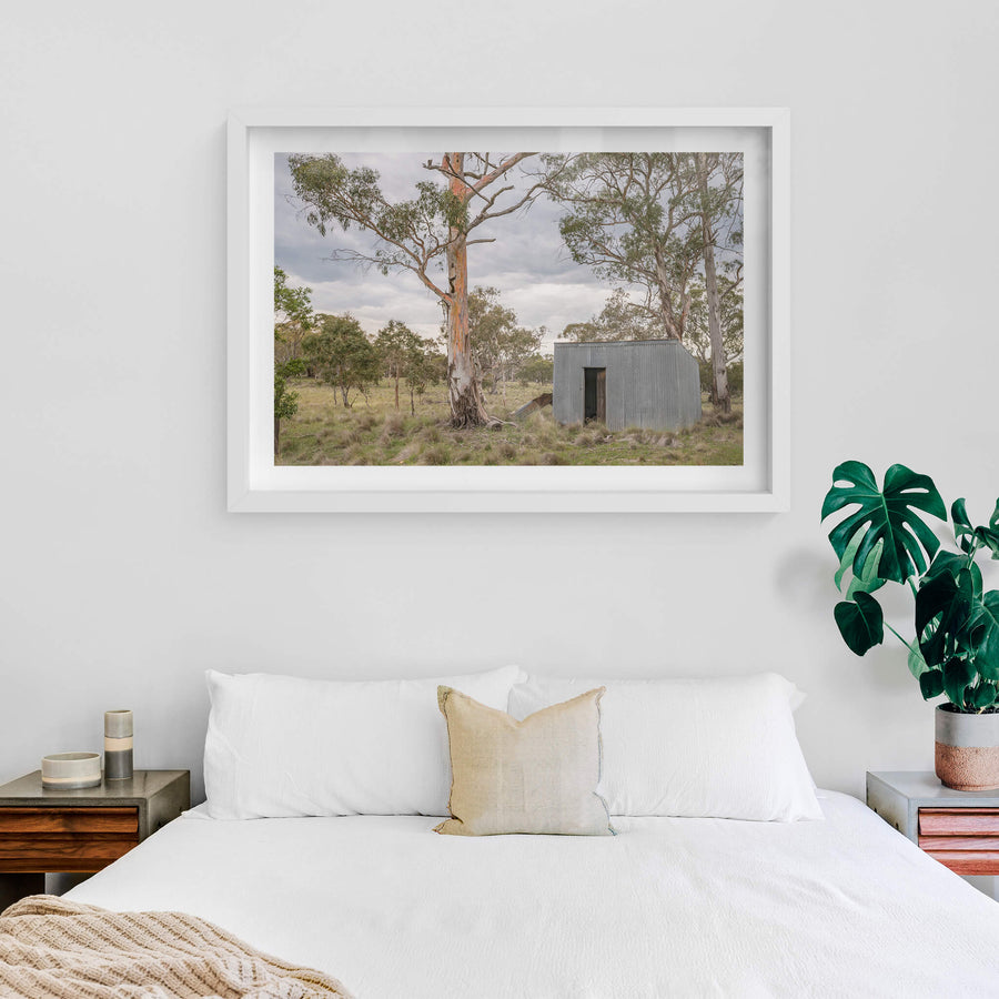 white frame