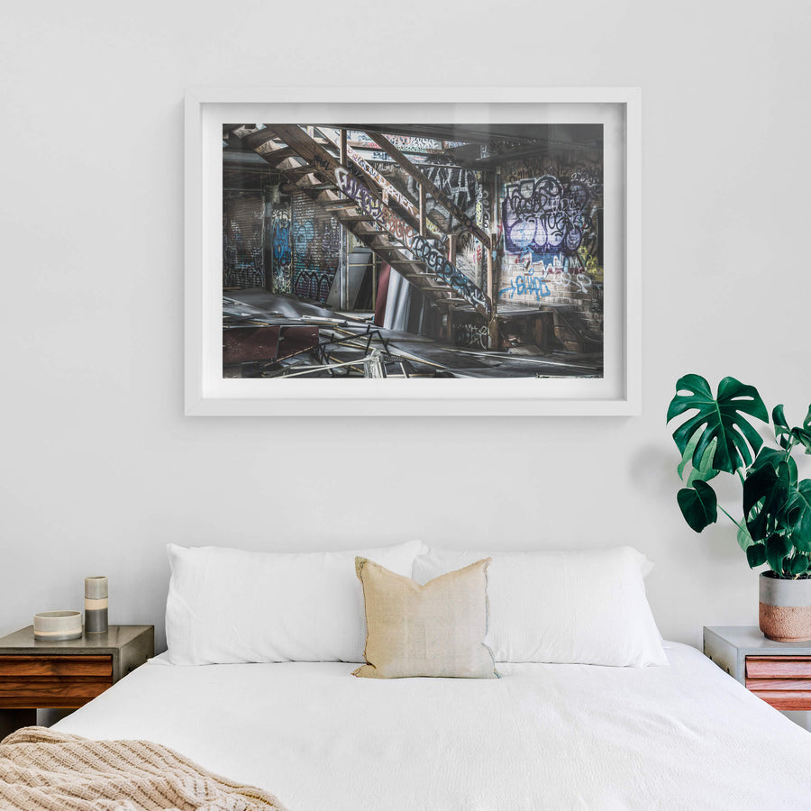 white frame