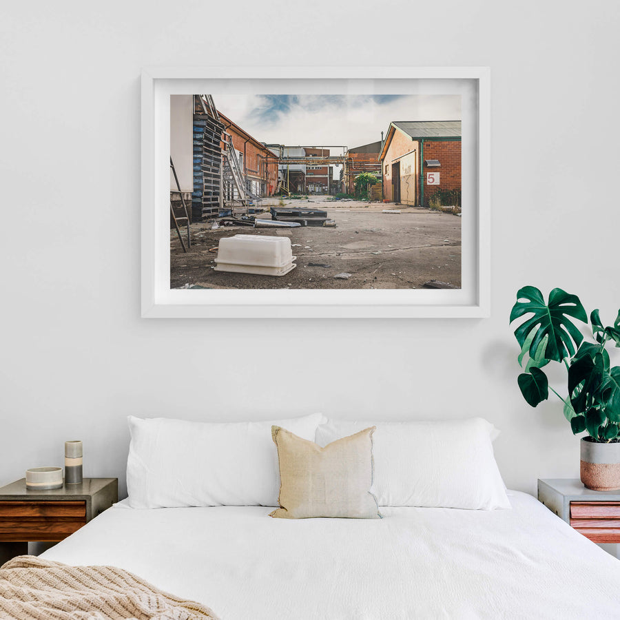 white frame