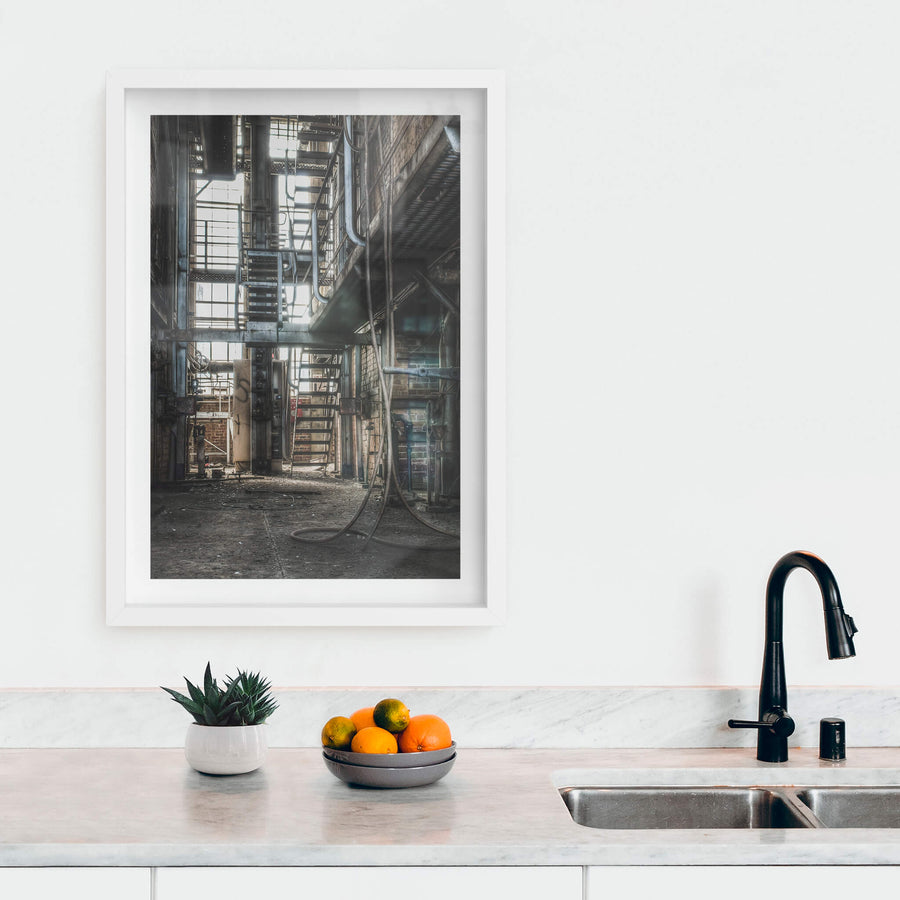 white frame