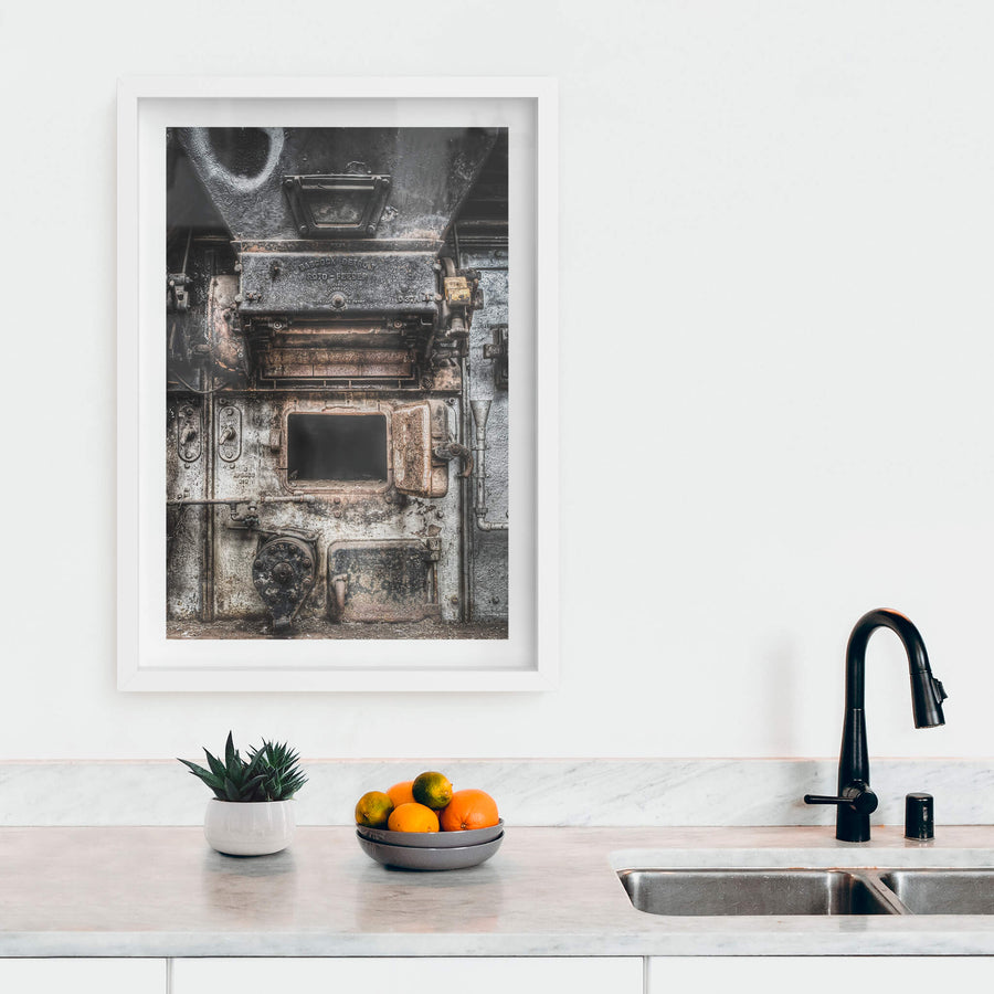 white frame