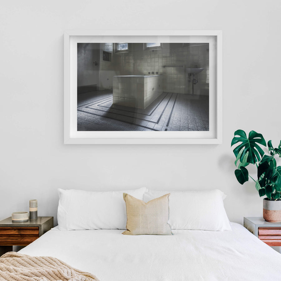 white frame