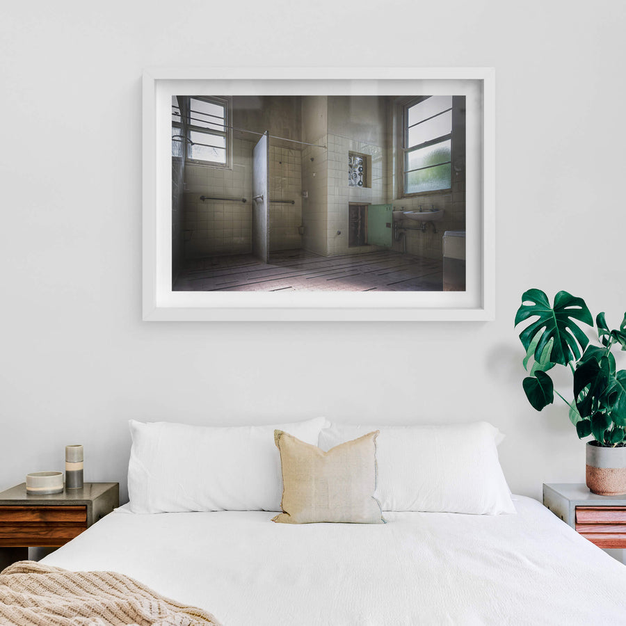 white frame