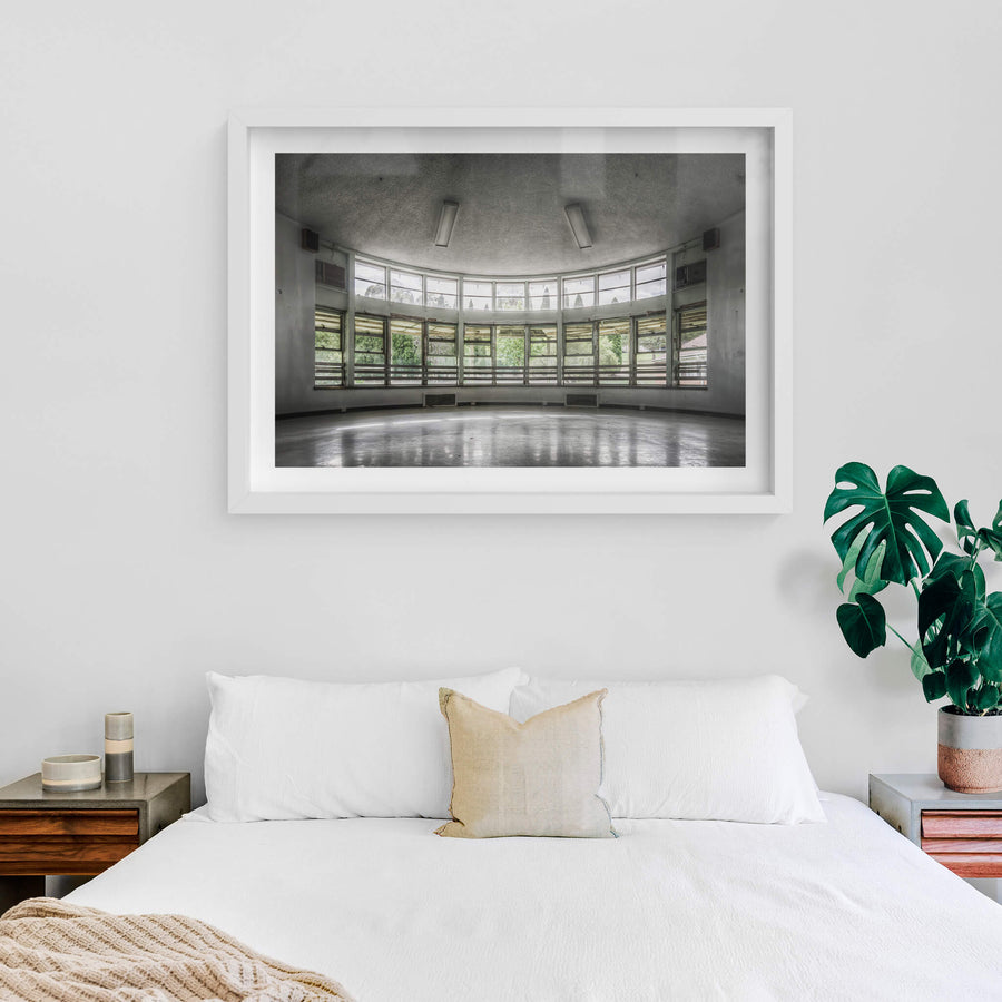 white frame