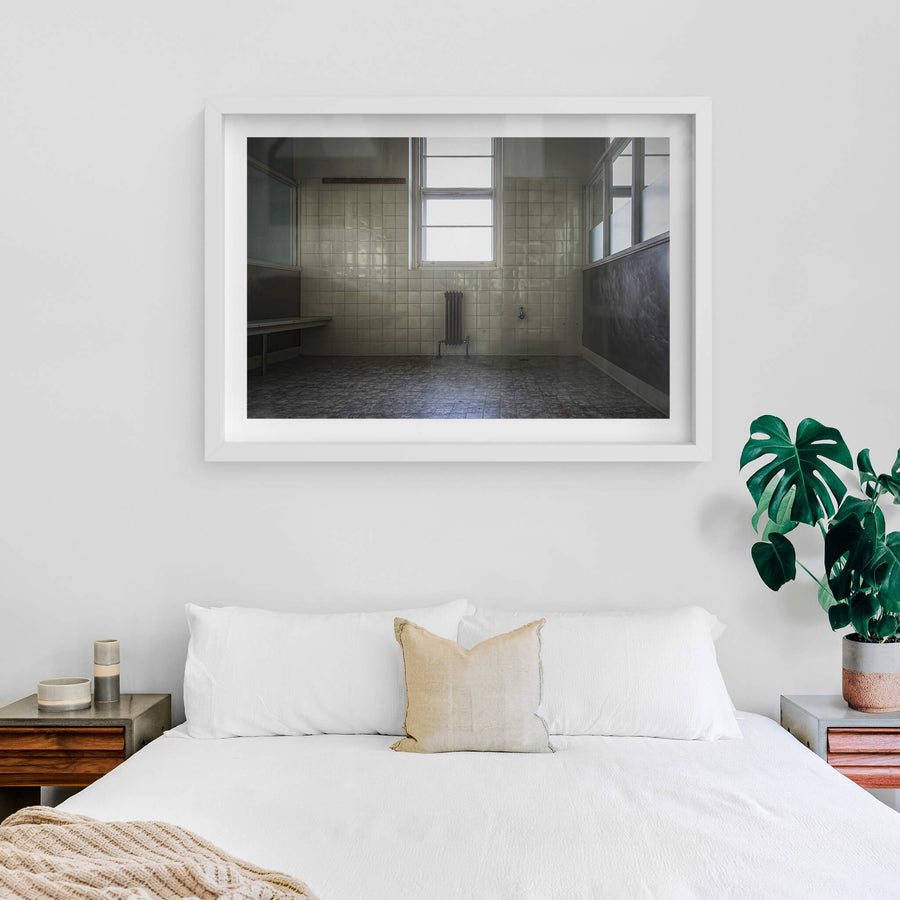 white frame