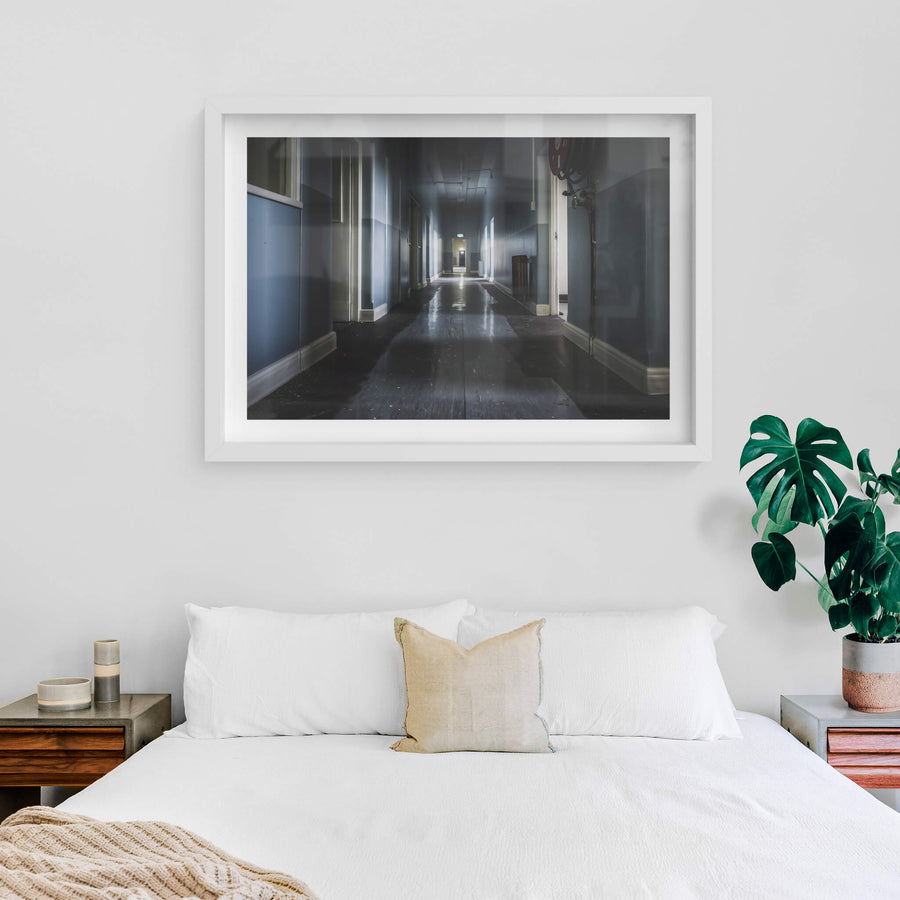 white frame