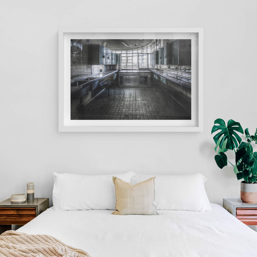 white frame