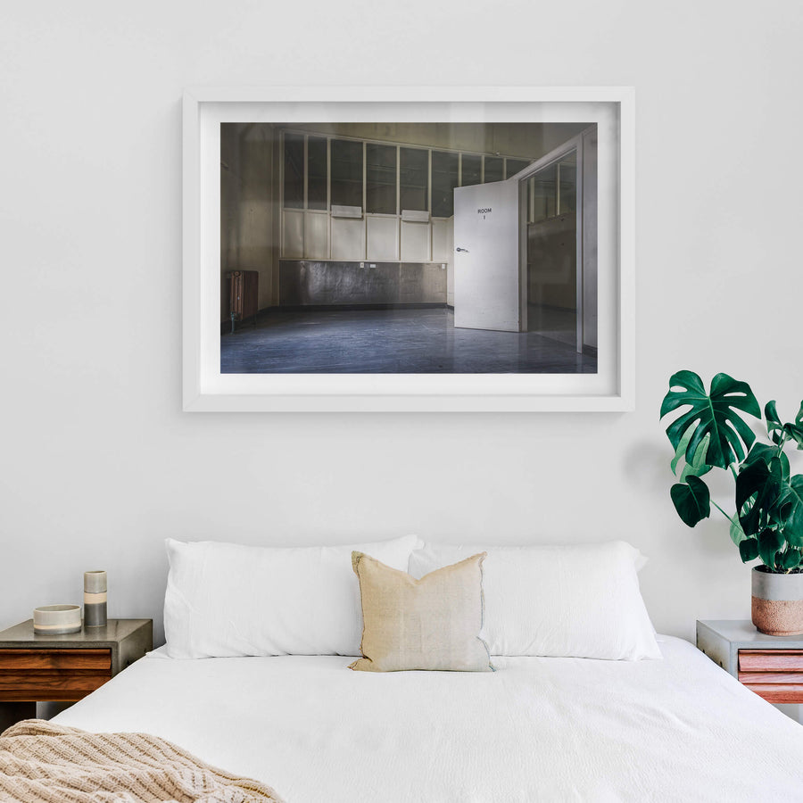 white frame