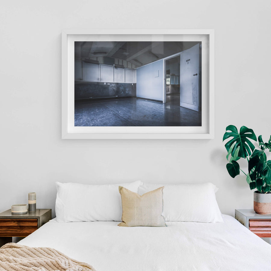 white frame