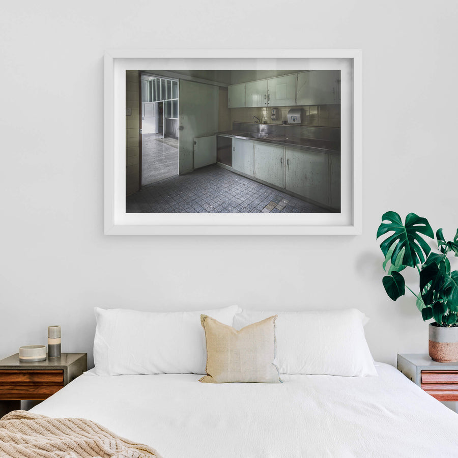 white frame