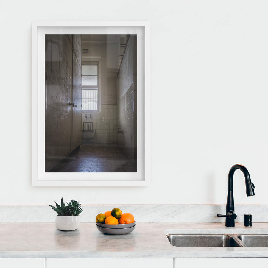 white frame