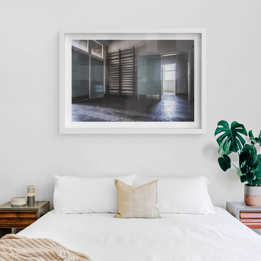white frame