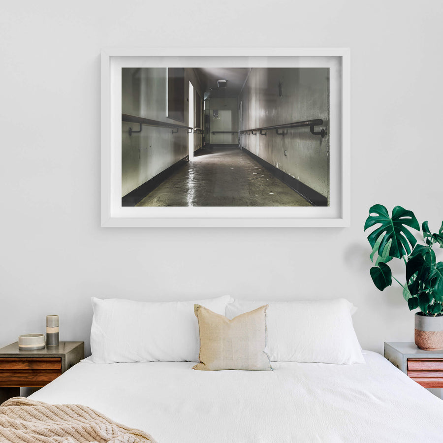 white frame