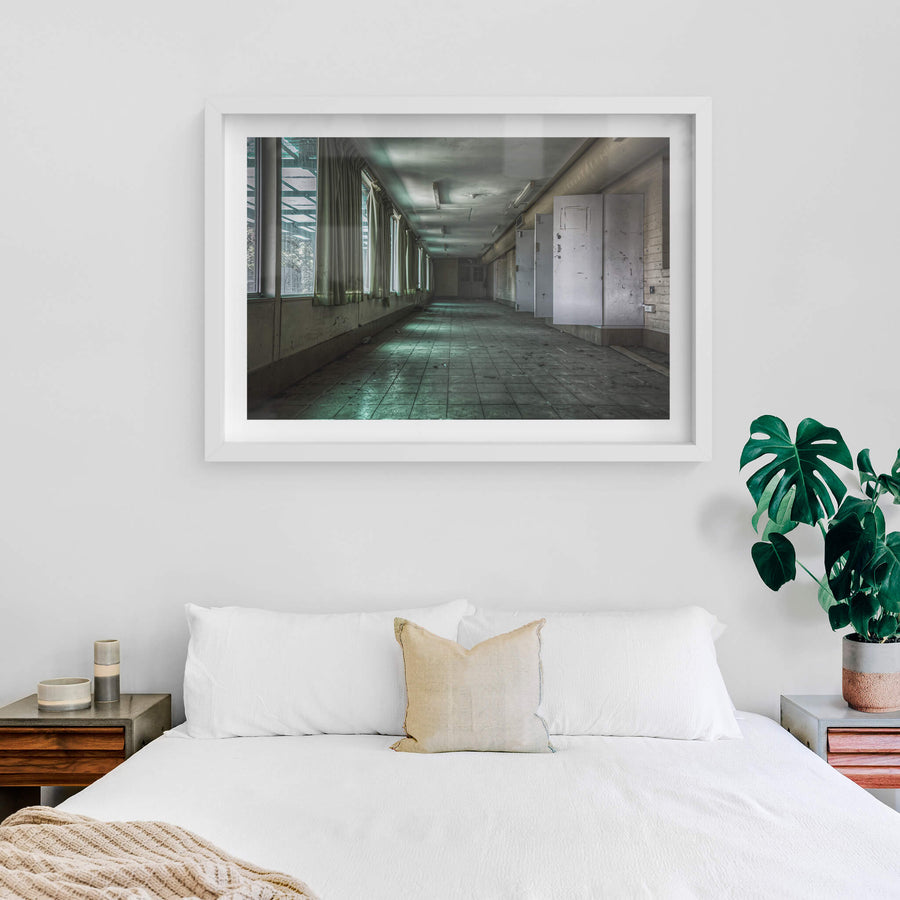 white frame