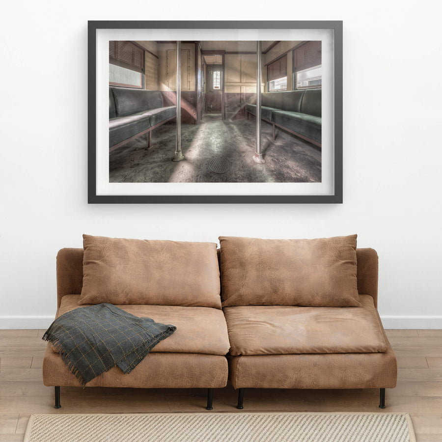 3102 Interior at Eveleigh Paint Shop, the layout of this space reflects the evolution of Sydney’s early electric train design.