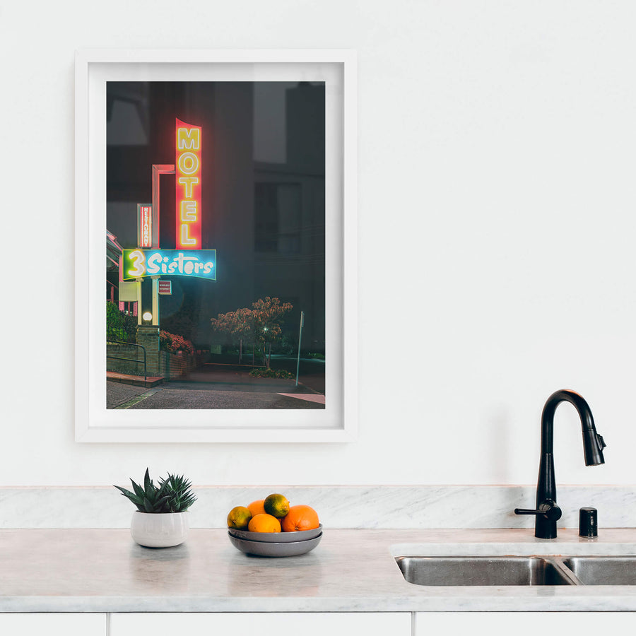 white frame