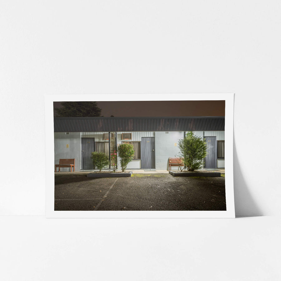 Sky Rider Motor Inn at Hotel Motel 101, three rooms face the car park.