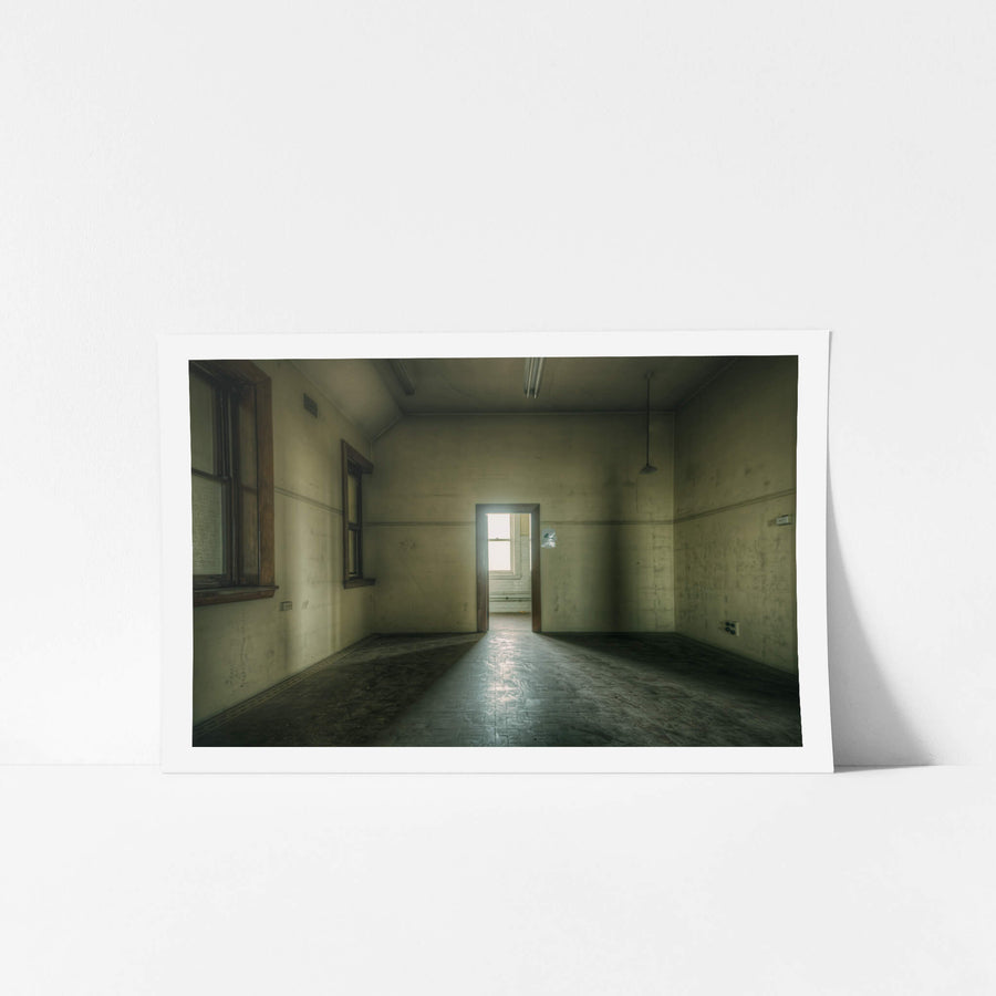 The Way Out at Lewisham Hospital, a bare room stripped to its bones.