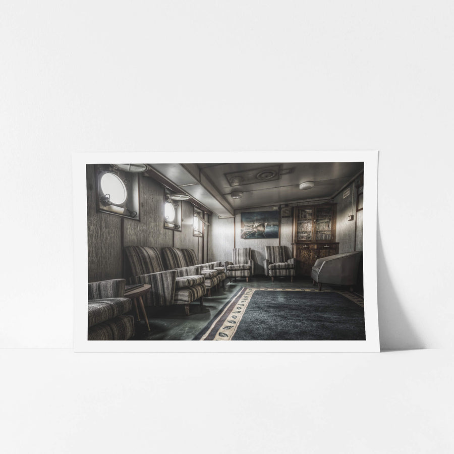 Passenger Lounge at MV Cape Don, used mainly for the families travelling to and from their assigned lighthouses.