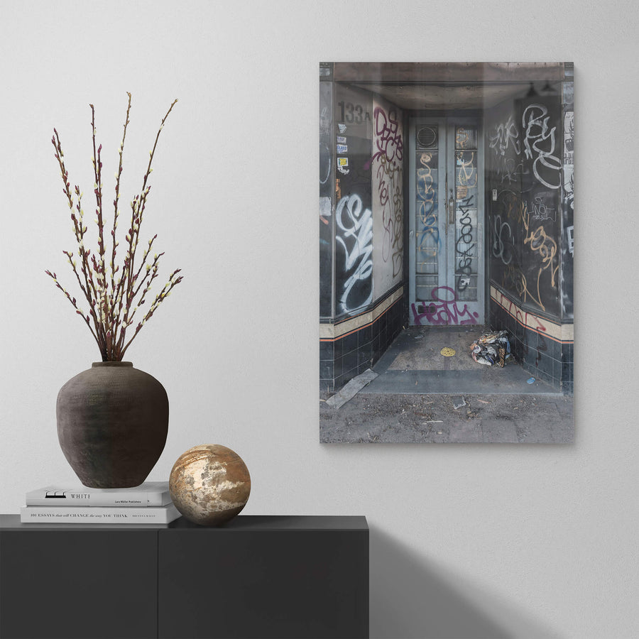 133 at Parramatta Road, a recessed doorway at 133A Parramatta Road.