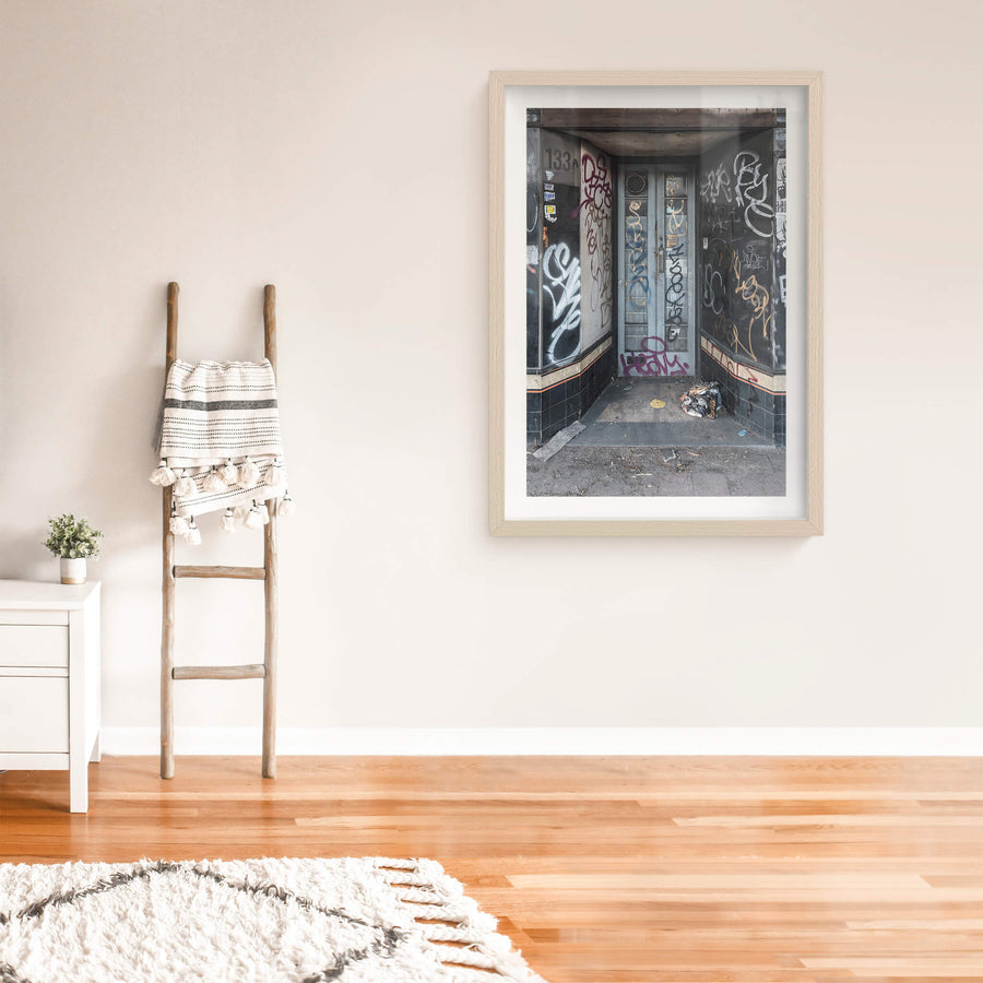 133 at Parramatta Road, a recessed doorway at 133A Parramatta Road.