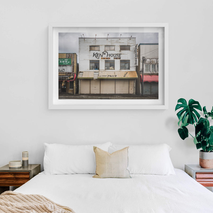 white frame