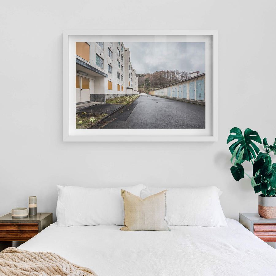 white frame
