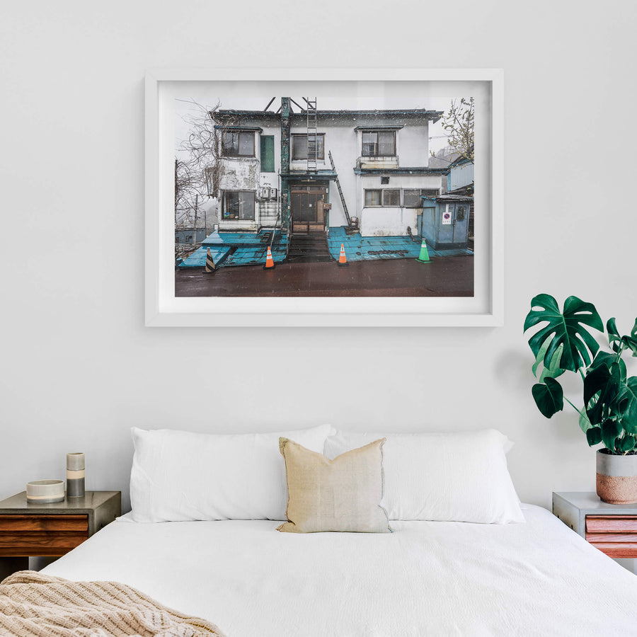white frame