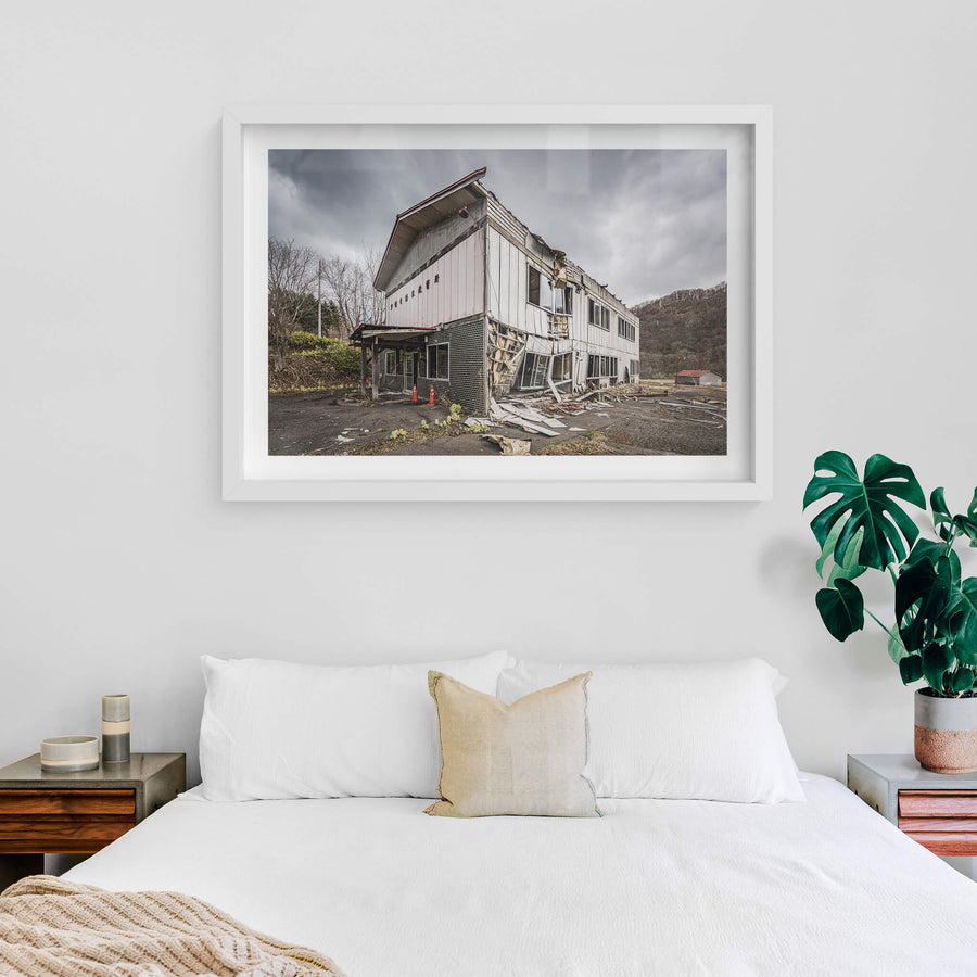 white frame