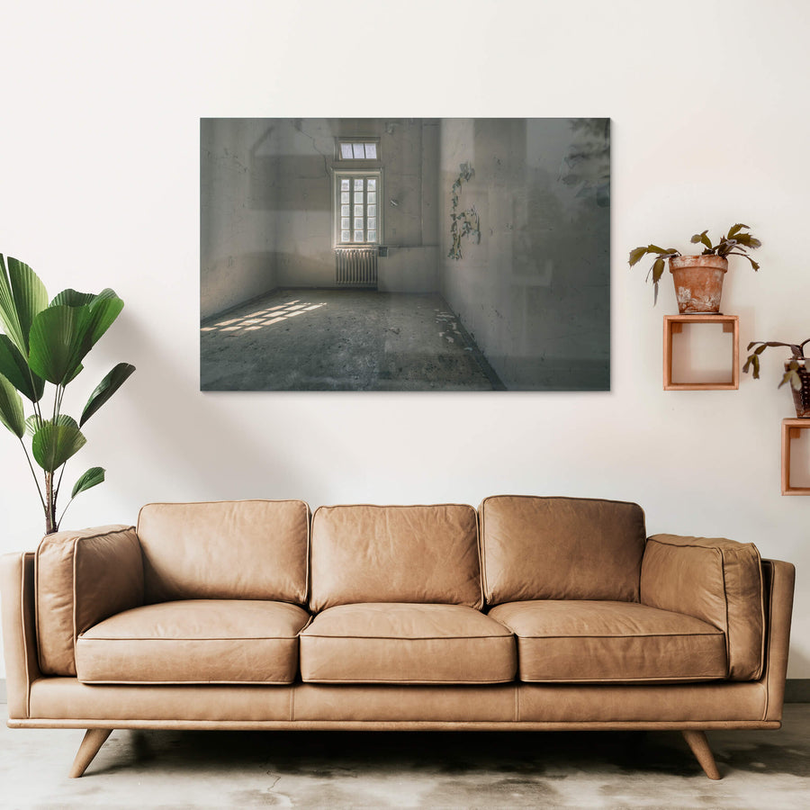 Confinement at The Asylum, a bare room.