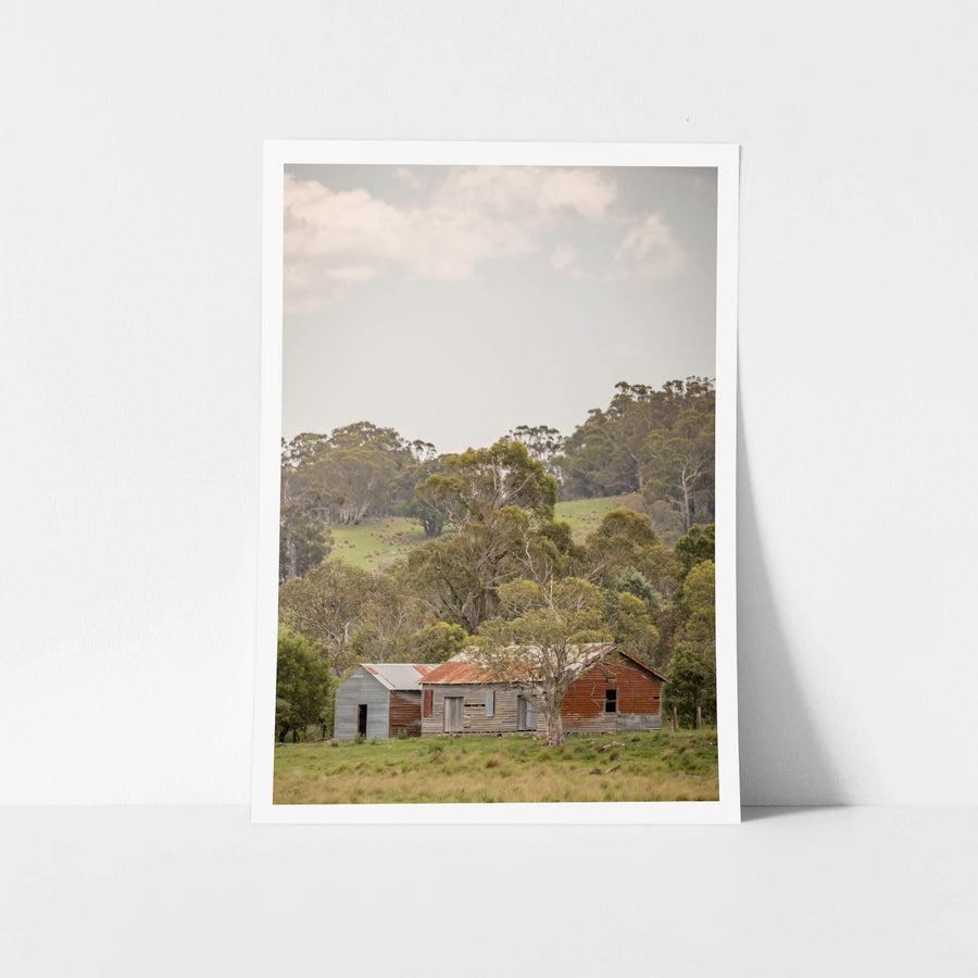 Cathcart Woolshed at The Woolshed, a red-tinged timber woolshed in Cathcart.