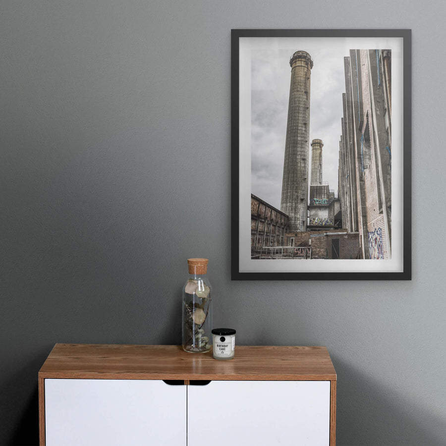 Emission Stacks at Wangi Power Station, rising high above the landscape, these towering chimneys once funneled exhaust.