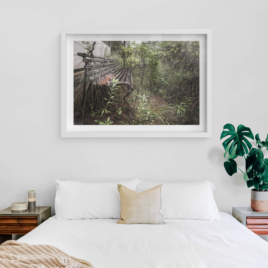 white frame