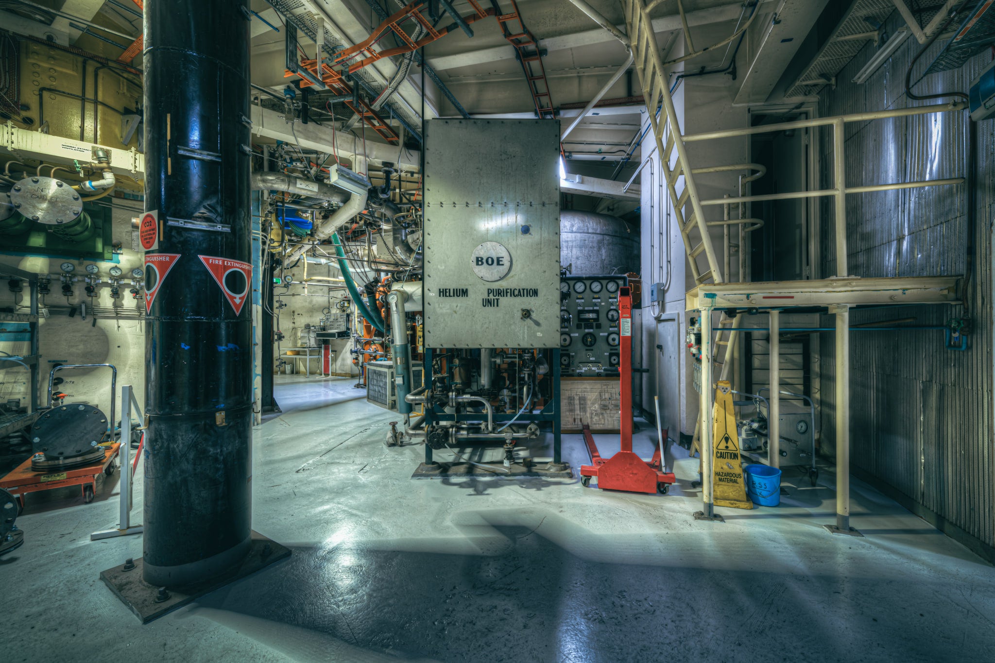 Helium Purification Unit at ANSTO HIFAR, designed to remove impurities from the circulating helium gas, this system ensured.