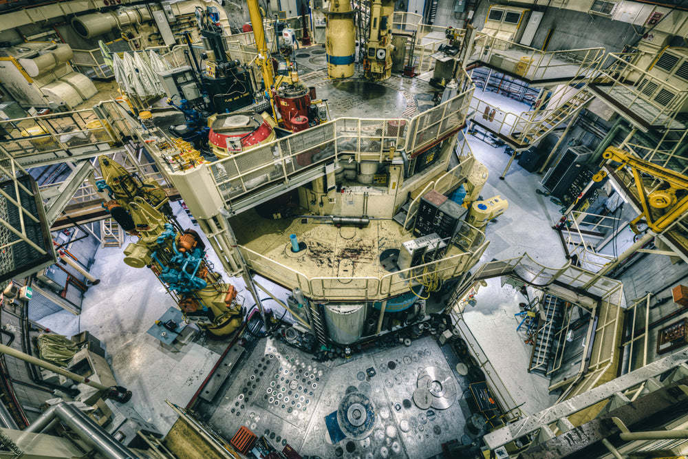 Top Plate To 5-Meter Level at ANSTO HIFAR, this cross-sectional view reveals the vertical complexity of the HIFAR reactor.