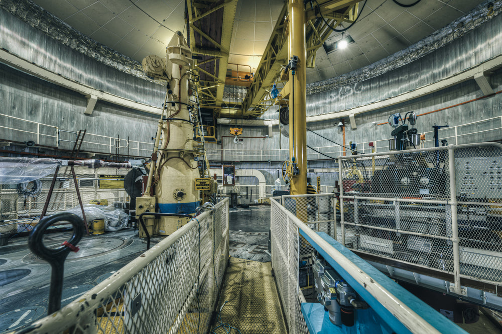 Top Plate Walkway at ANSTO HIFAR, this walkway provides access to the HIFAR reactor top plate, where operations such.