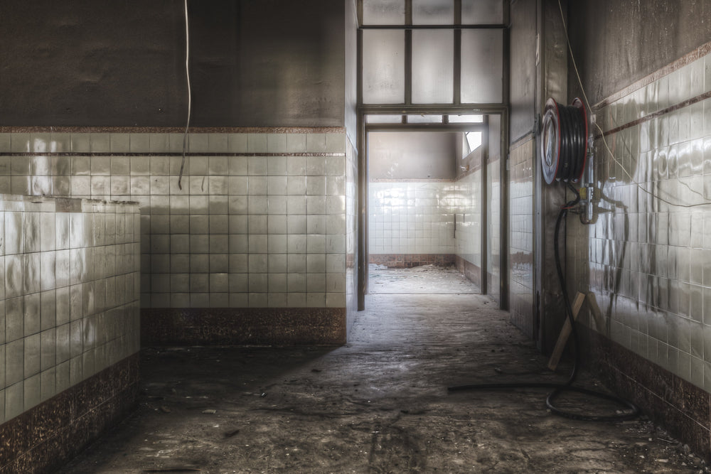 Showers Entrance at ATL Building, this area served the same purpose from the time it was a totaliser factory up until it's.