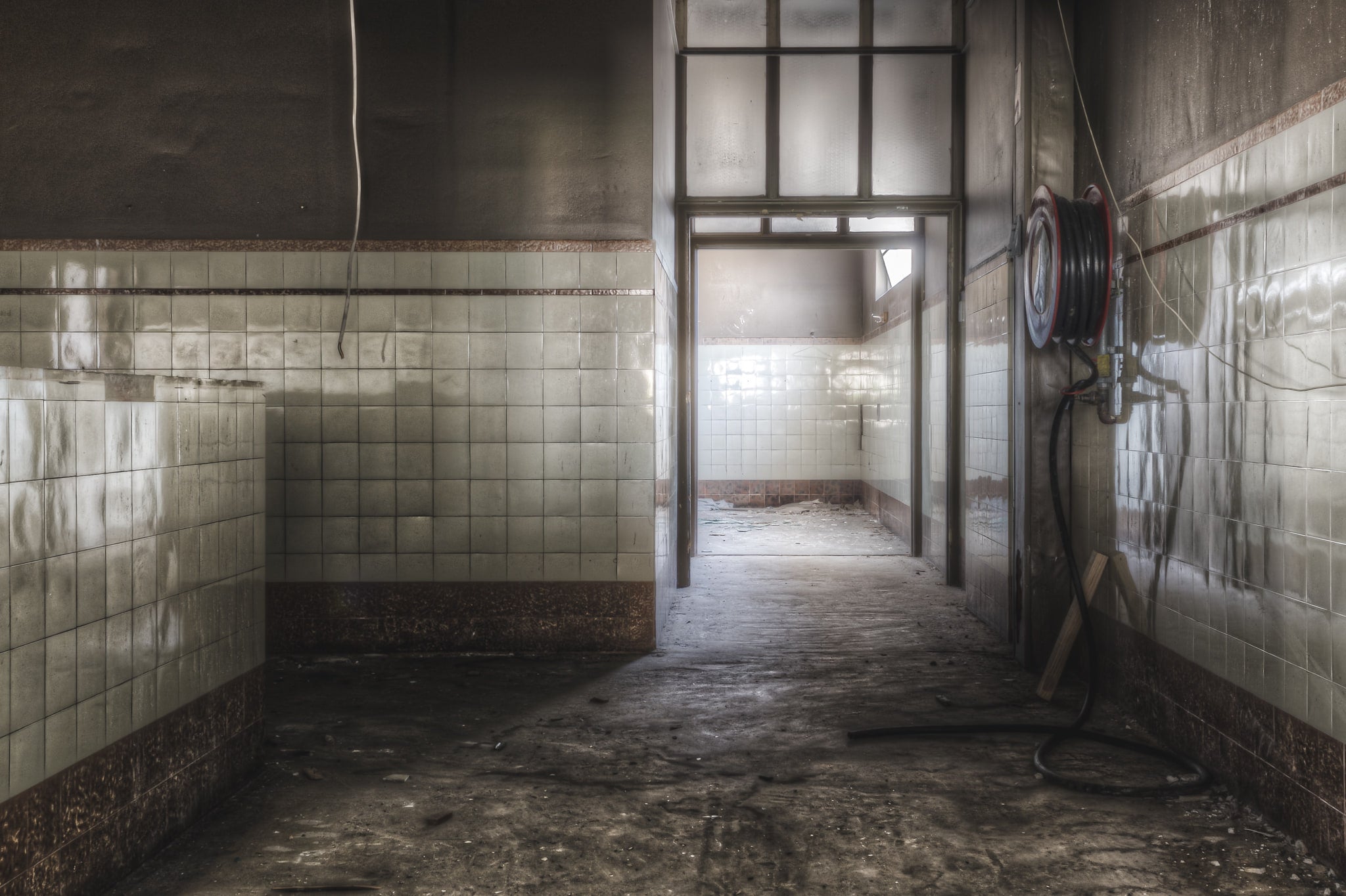 Showers Entrance at ATL Building, this area served the same purpose from the time it was a totaliser factory up until it's.
