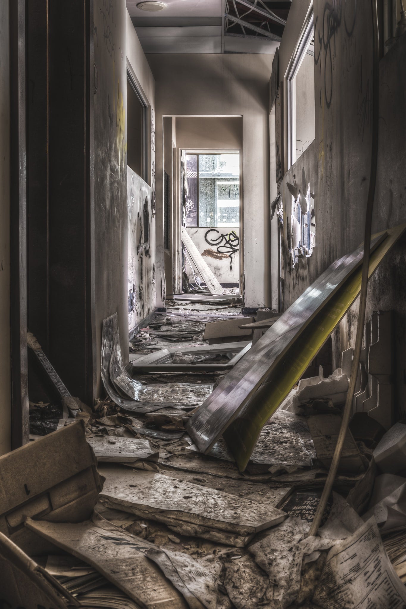Offices at Balmain Leagues Club, the ground was kind of like a mushy mixture of rotting paper and plasterboard.