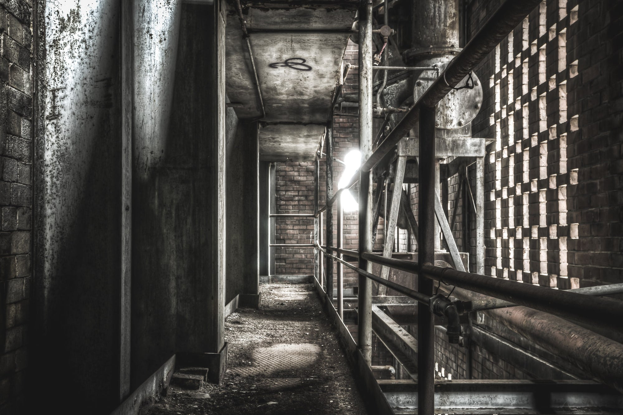 Level Two at Bathurst Gasworks, the second level of the retort building facing North East.