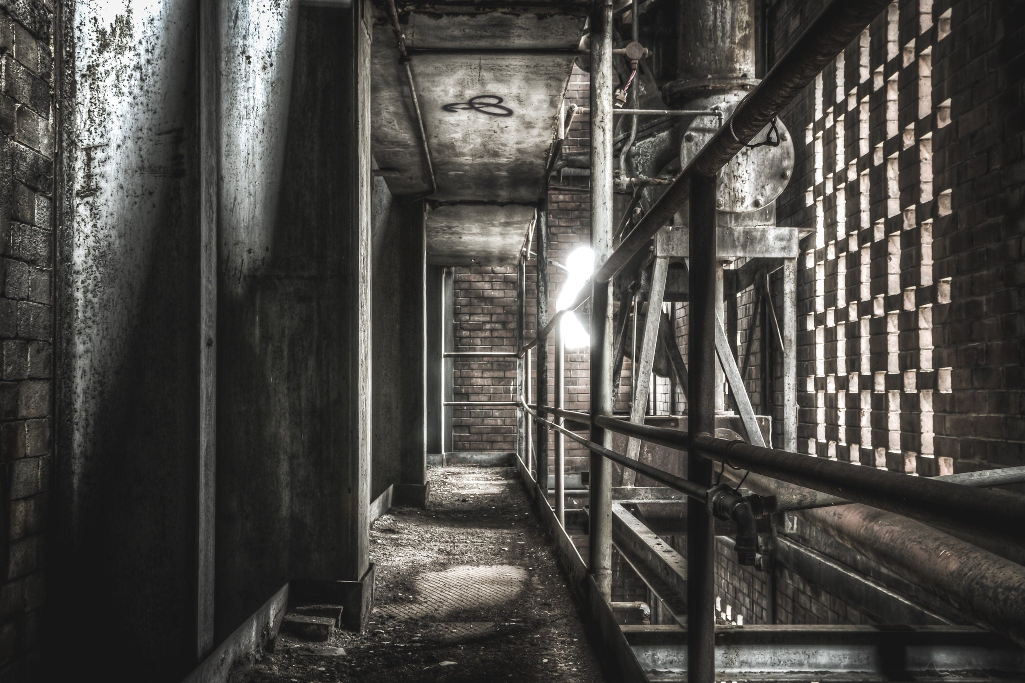 Level Two at Bathurst Gasworks, the second level of the retort building facing North East.