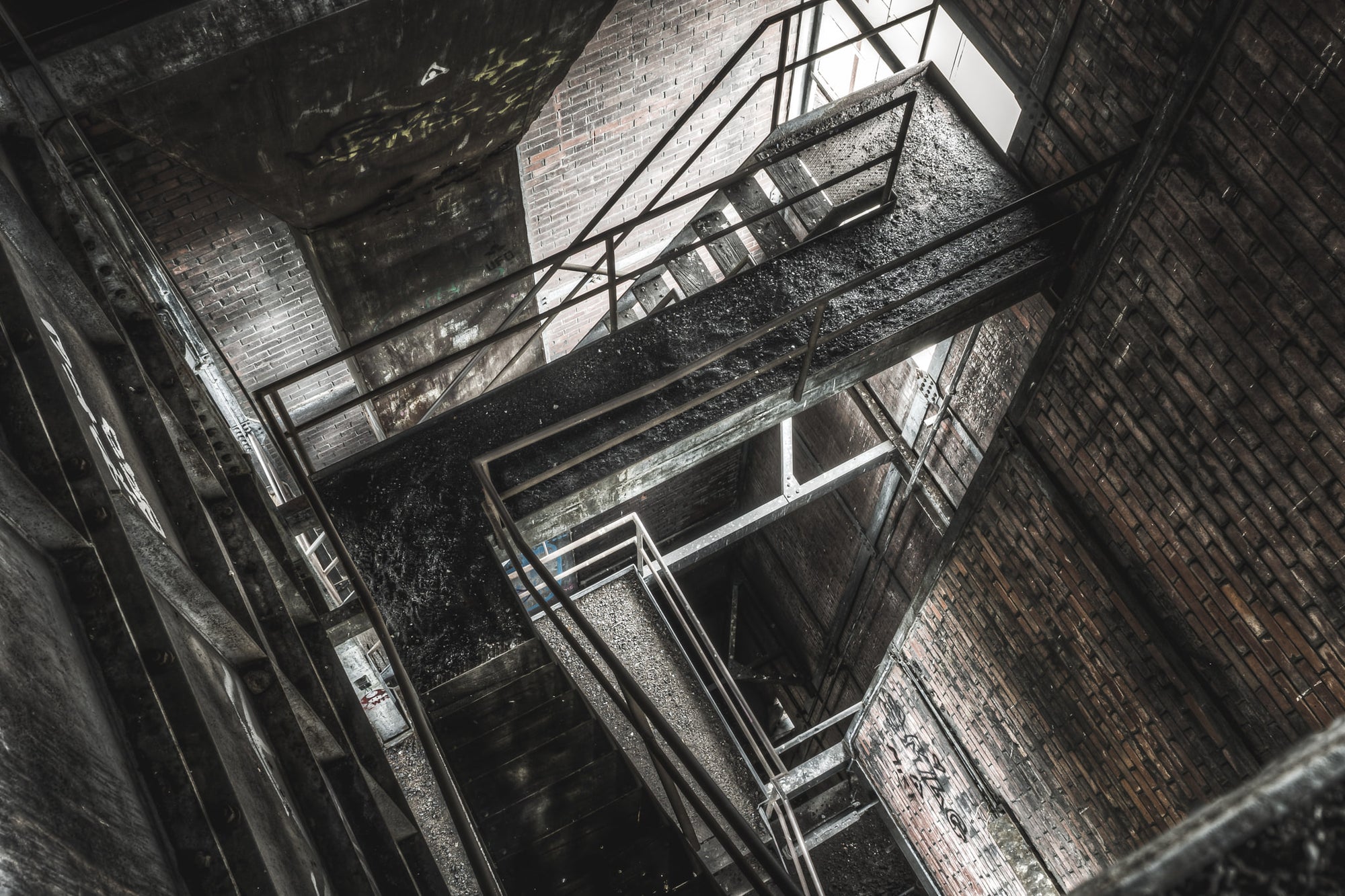 Looking Down Retort Building at Bathurst Gasworks, it was a pretty long way down from here.