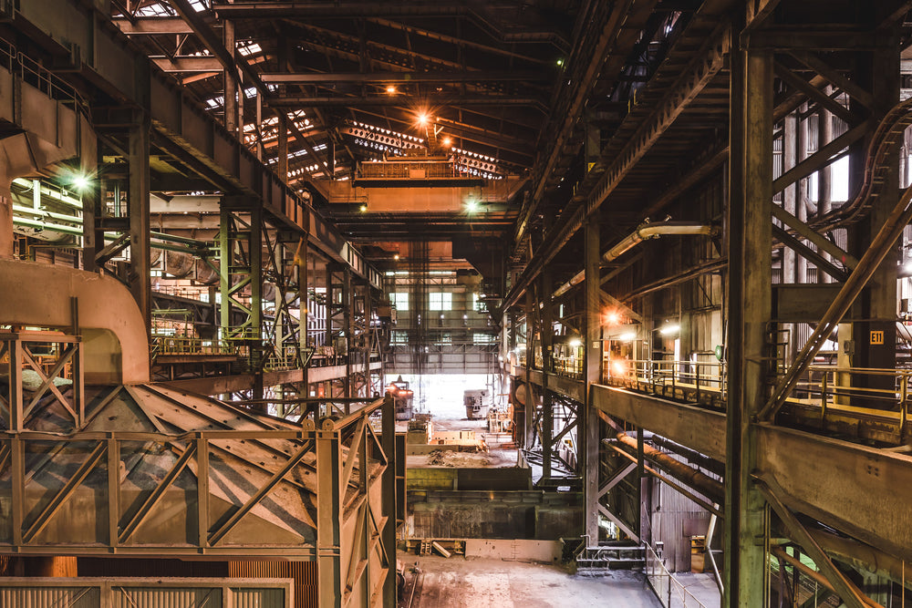 BOS Building Facing West at BlueScope Port Kembla, from the BOS furnace floor facing West.