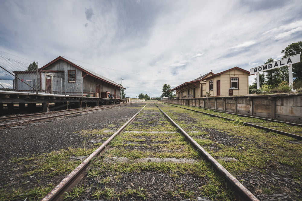 Bombala Station at Bombala Station, looking south to end of the line where the railway terminated.