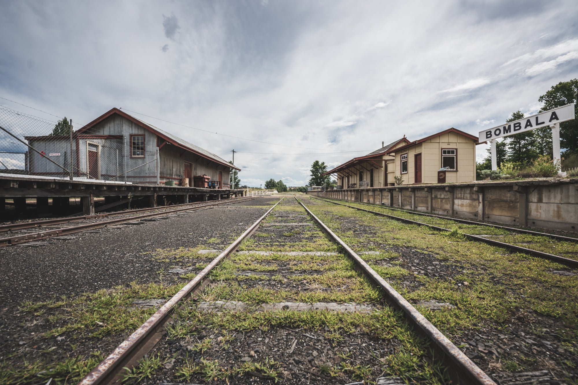 Bombala Station at Bombala Station, looking south to end of the line where the railway terminated.