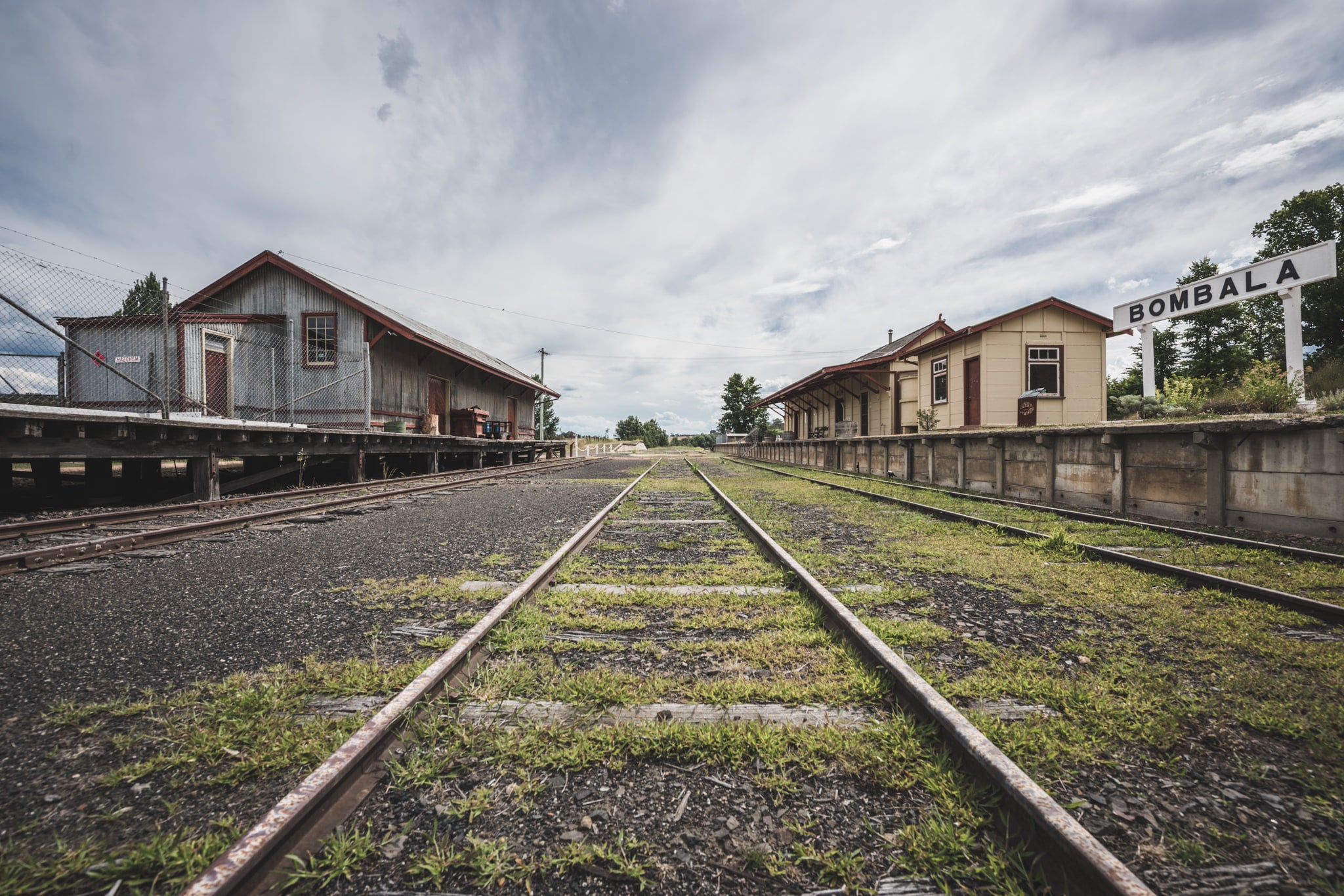 Bombala Station at Bombala Station, looking south to end of the line where the railway terminated.