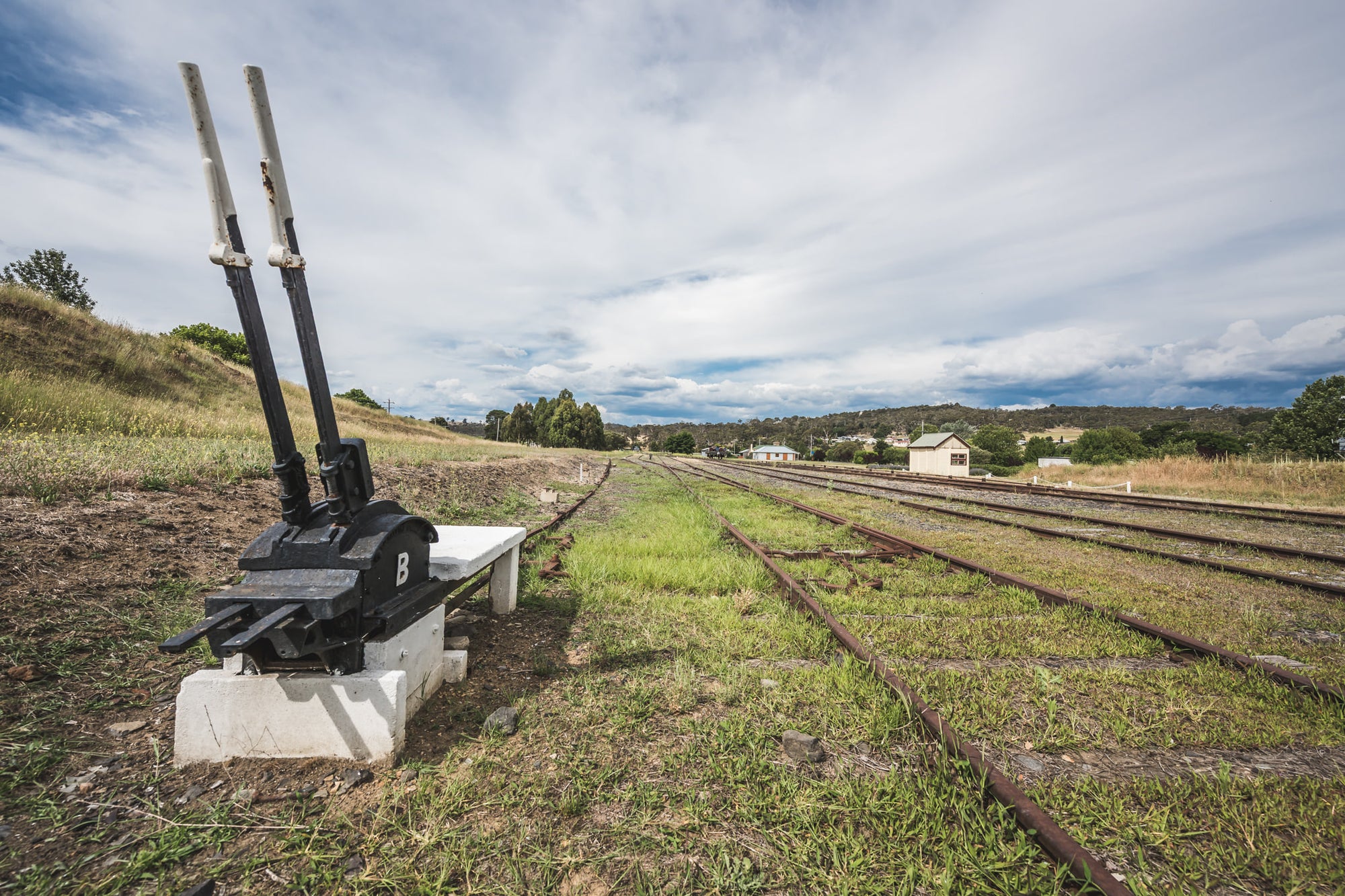 Levers at Bombala Station, originally, four sets of levers existed at Bombala Station.