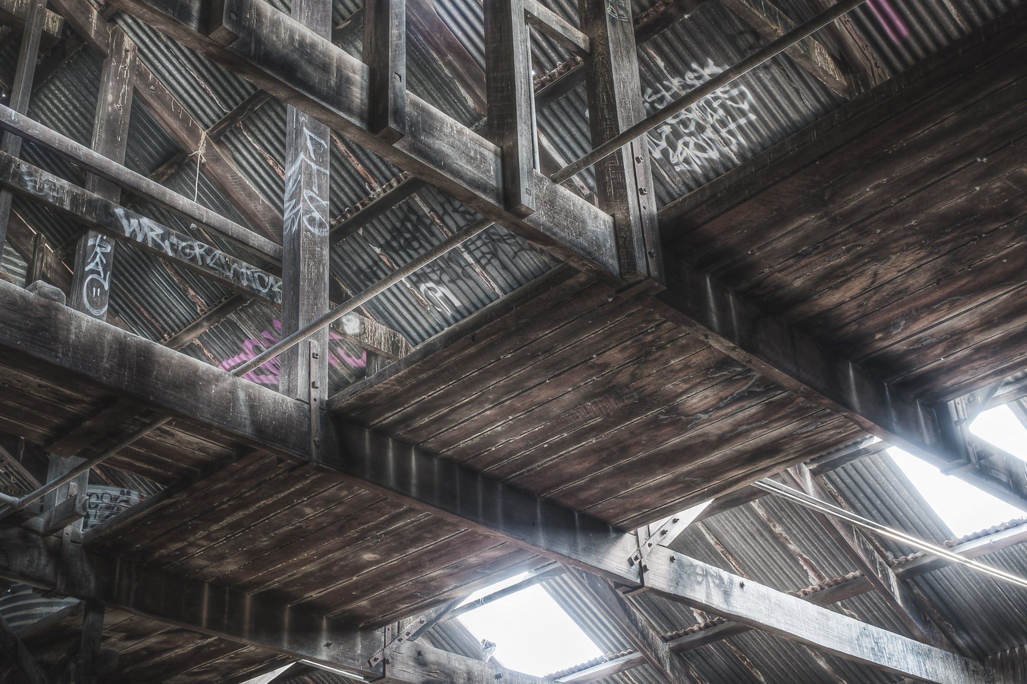 Gantry at Box Hill Brickworks, this area of the building was where the water tank was kept which probably fed to the brick.